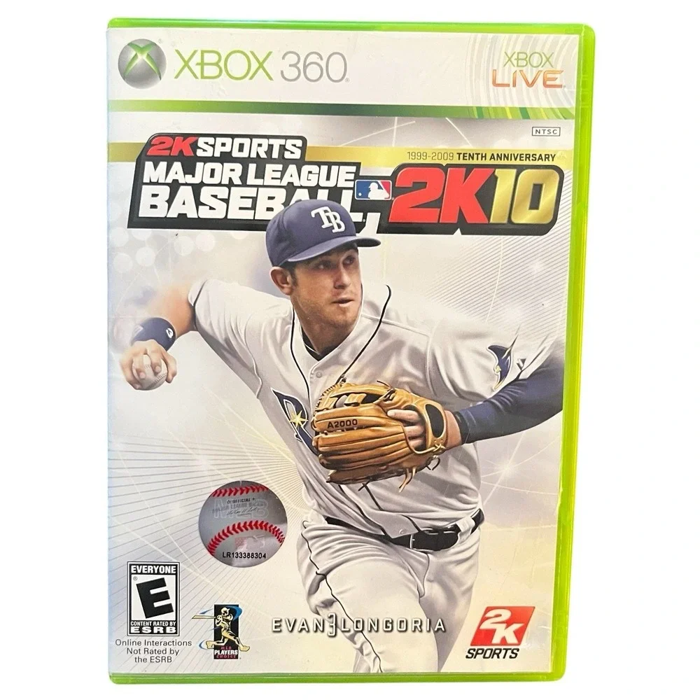 MLB 2K10 Major League Baseball Microsoft Xbox 360 X360 Game Tested Complete CIB
